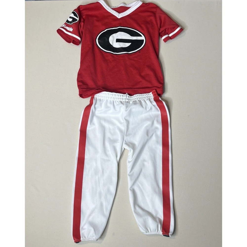 Franklin Kid's Georgia Bulldogs Mesh Jersey With Pants Red & White Size S/M
